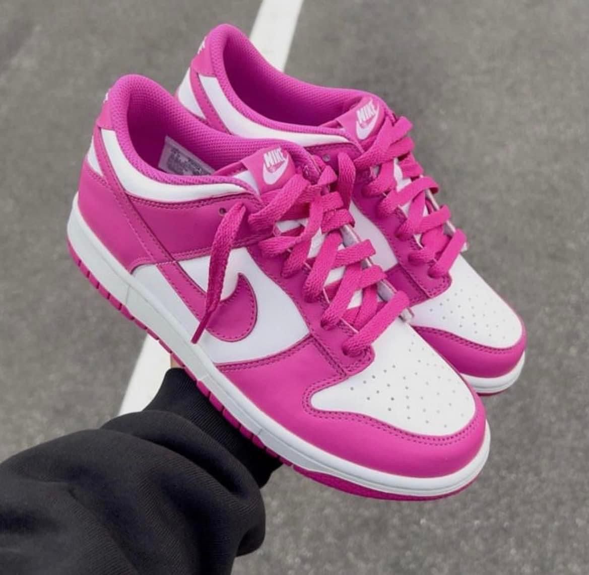 Step out in the Nike Dunk Low “Active Fuchsia Pink”
