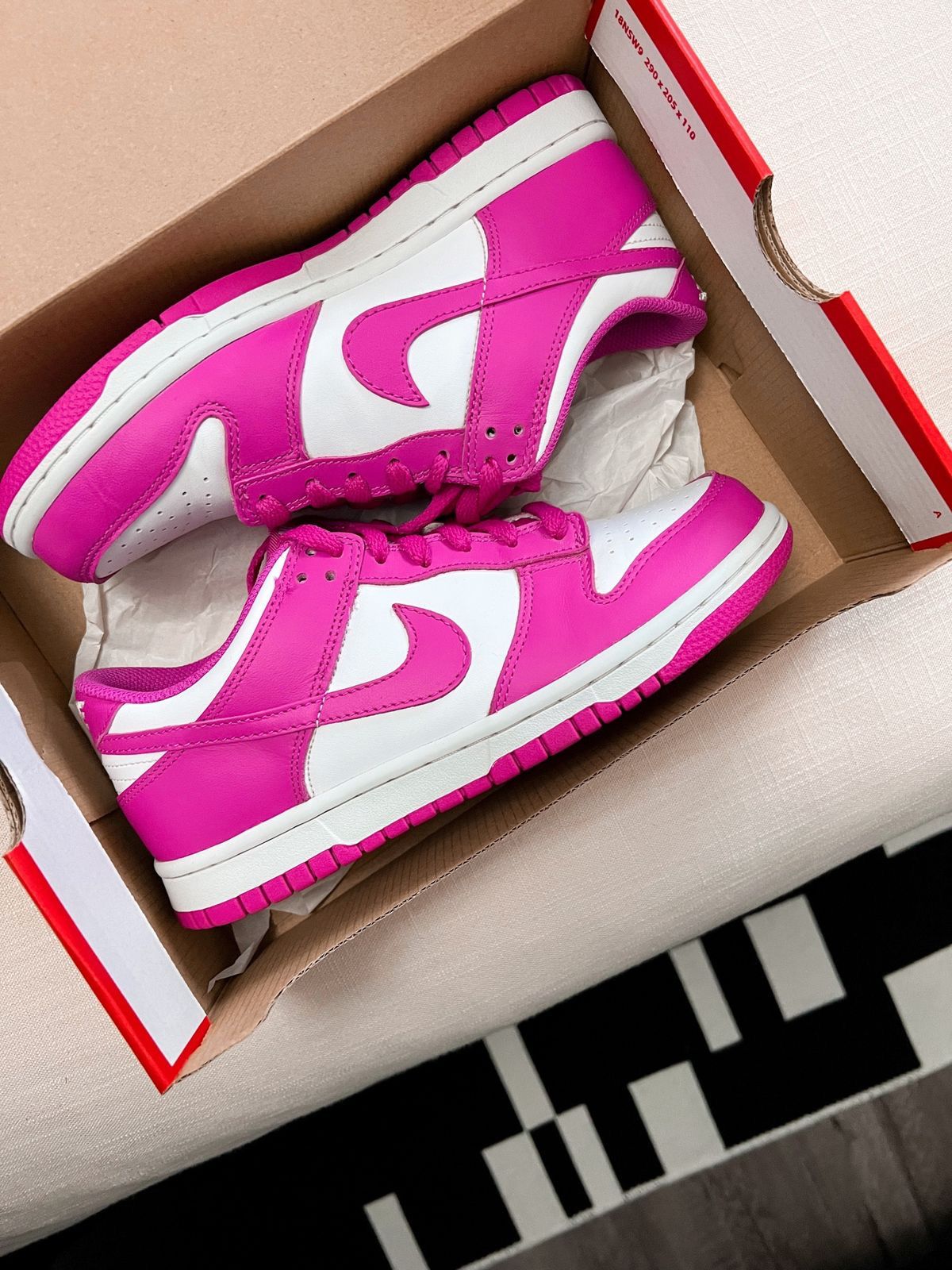 Step out in the Nike Dunk Low “Active Fuchsia Pink”