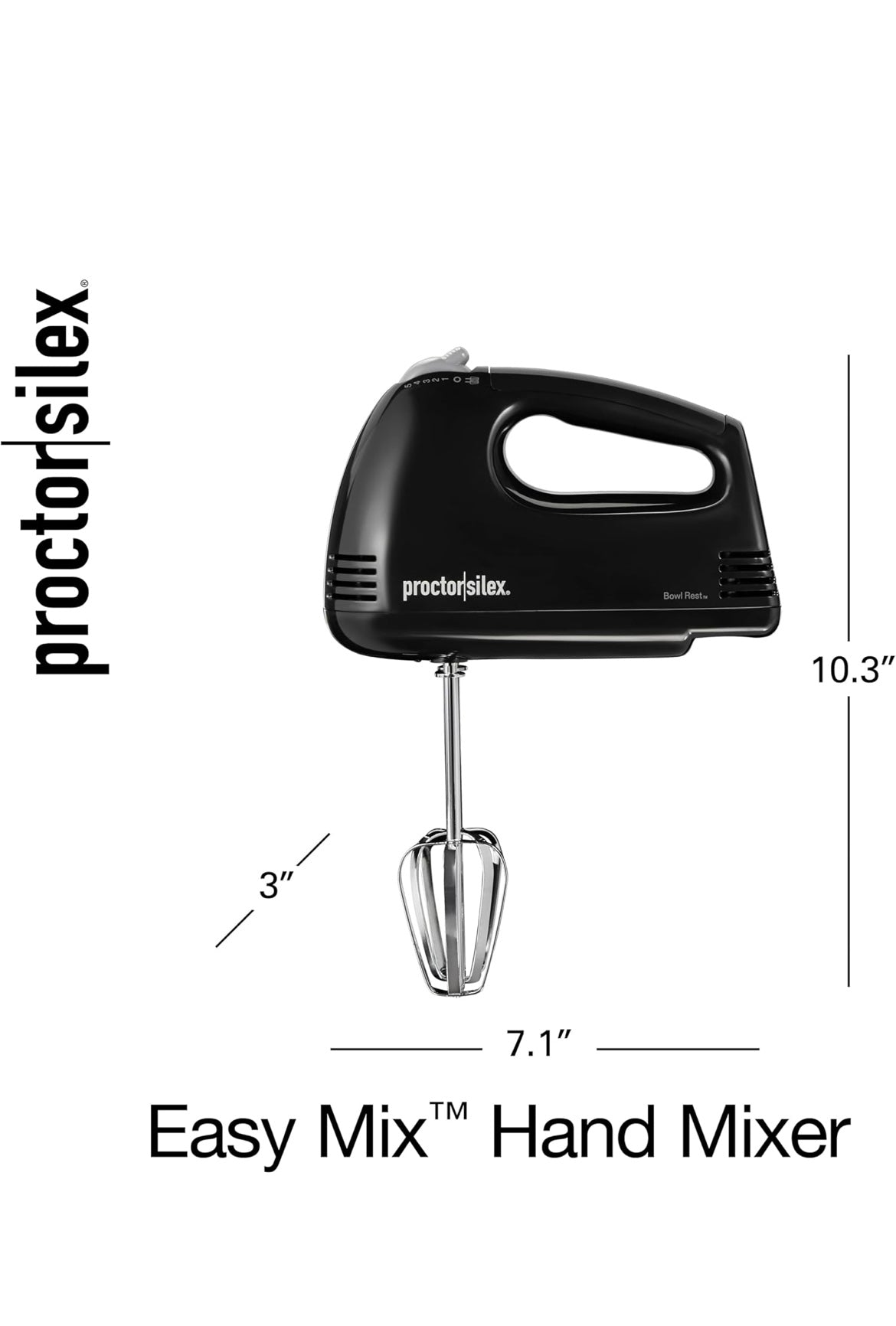 Easy Mix™ 5 speed (black)
hand mixer